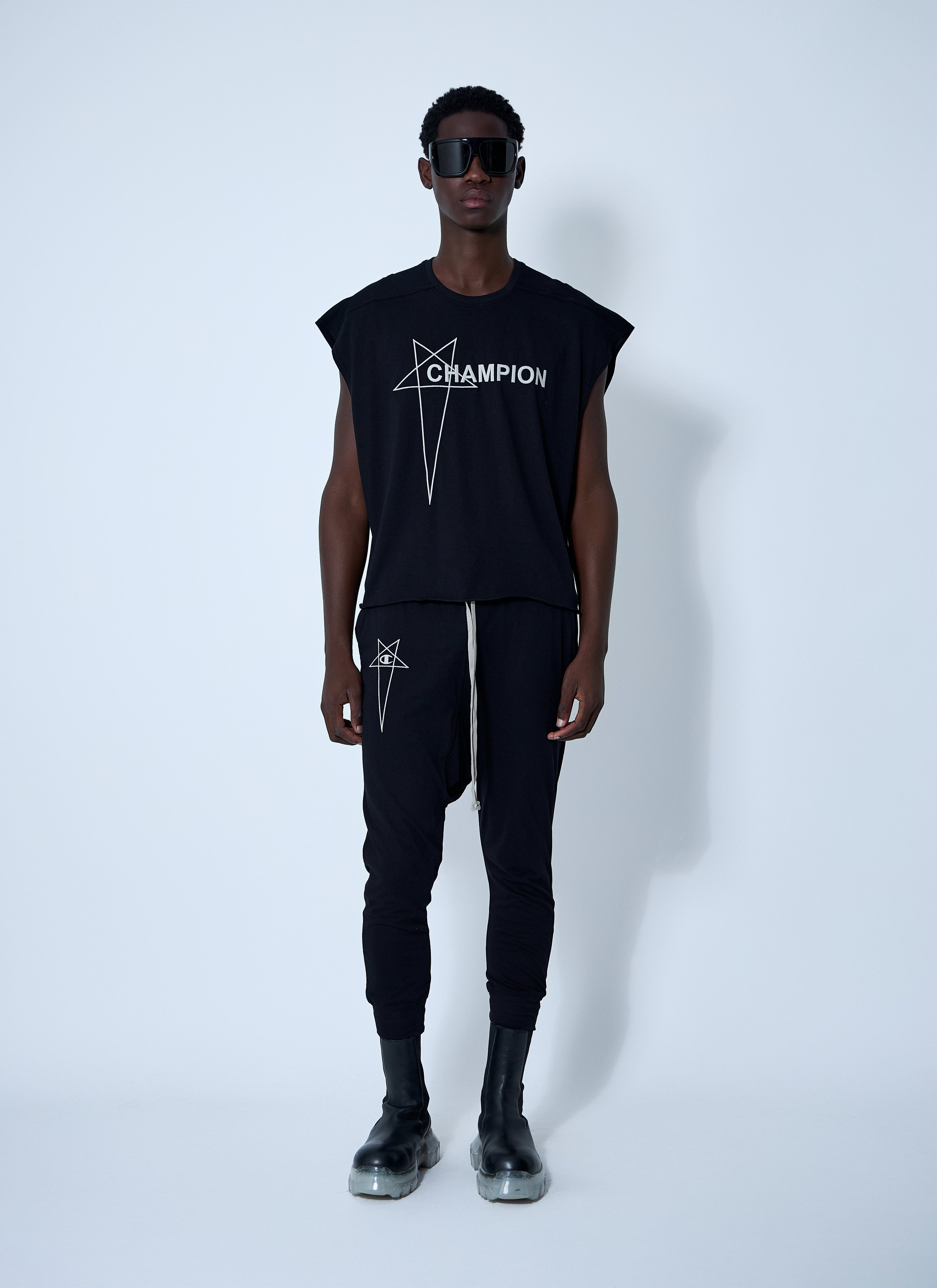 Rick Owens X Champion Men Prisoner Track Pants