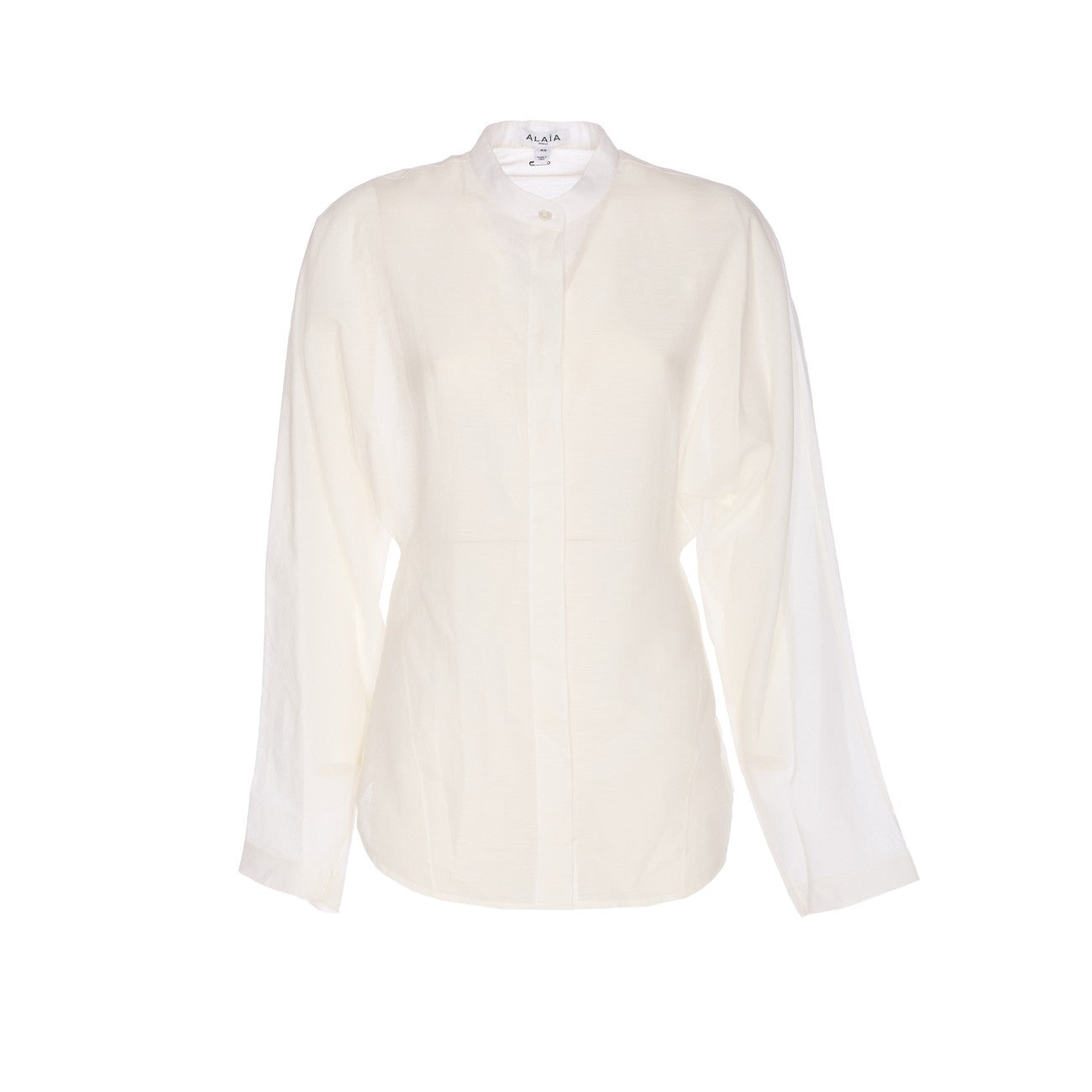 Alaia Women Round Blouse In Linen Blend