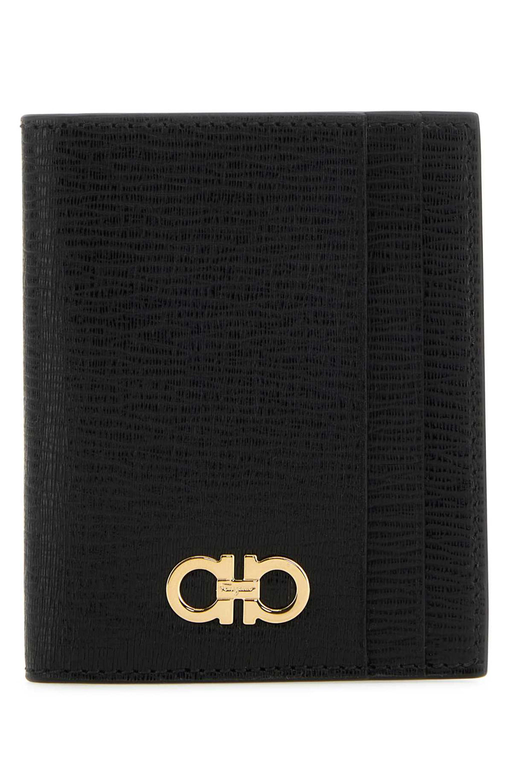 Salvatore Ferragamo Men Black Leather Card Holder - EZE Fashion®