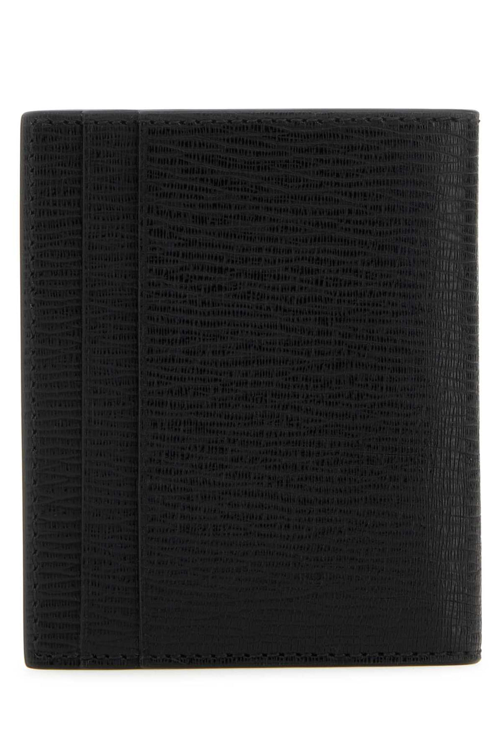 Salvatore Ferragamo Men Black Leather Card Holder - EZE Fashion®