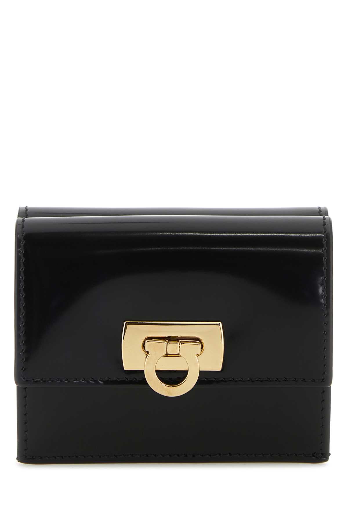 Salvatore Ferragamo Women Black Leather Wallet - EZE Fashion®
