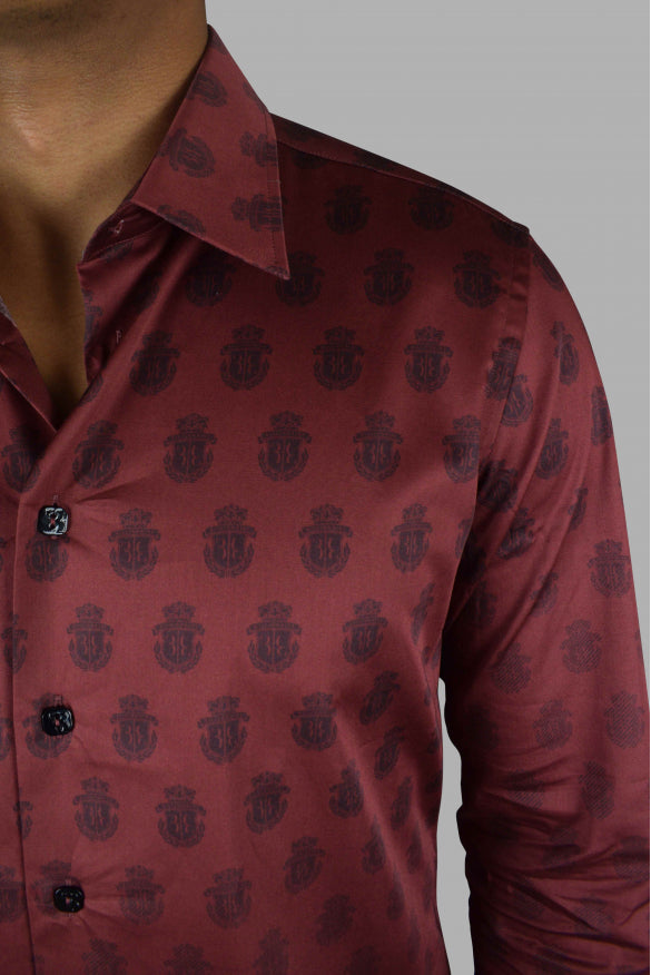 Billionaire Men Ls Milano All Over Shirt