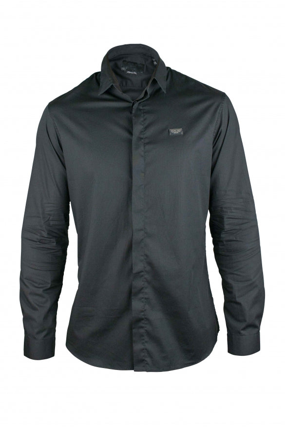 Philipp Plein Men Diamond Cut Ls Iconic Shirt