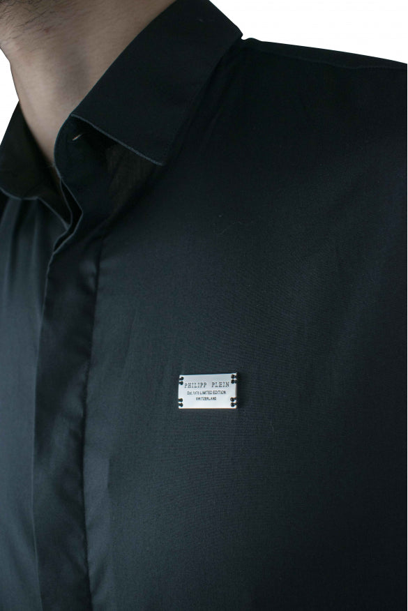 Philipp Plein Men Diamond Cut Ls Iconic Shirt