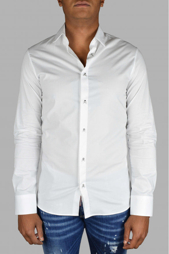 Philipp Plein Men Ls Skull Shirt