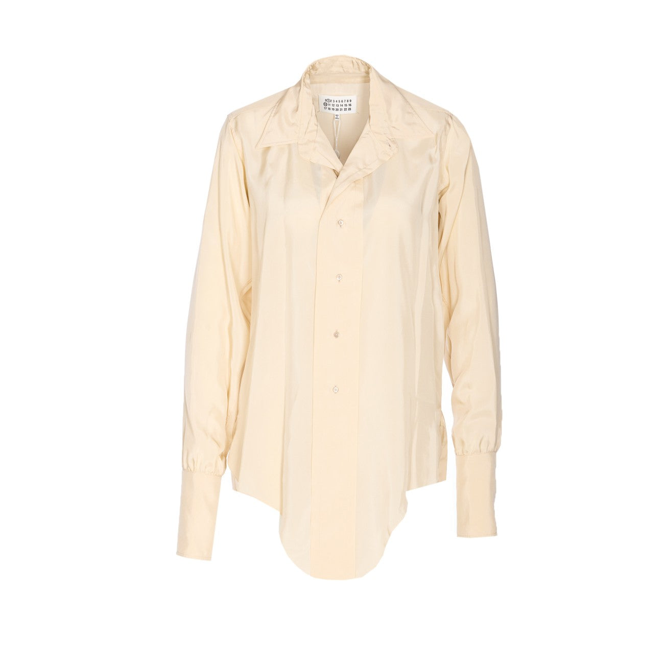 Maison Margiela Women Shirt With Slanted Hem