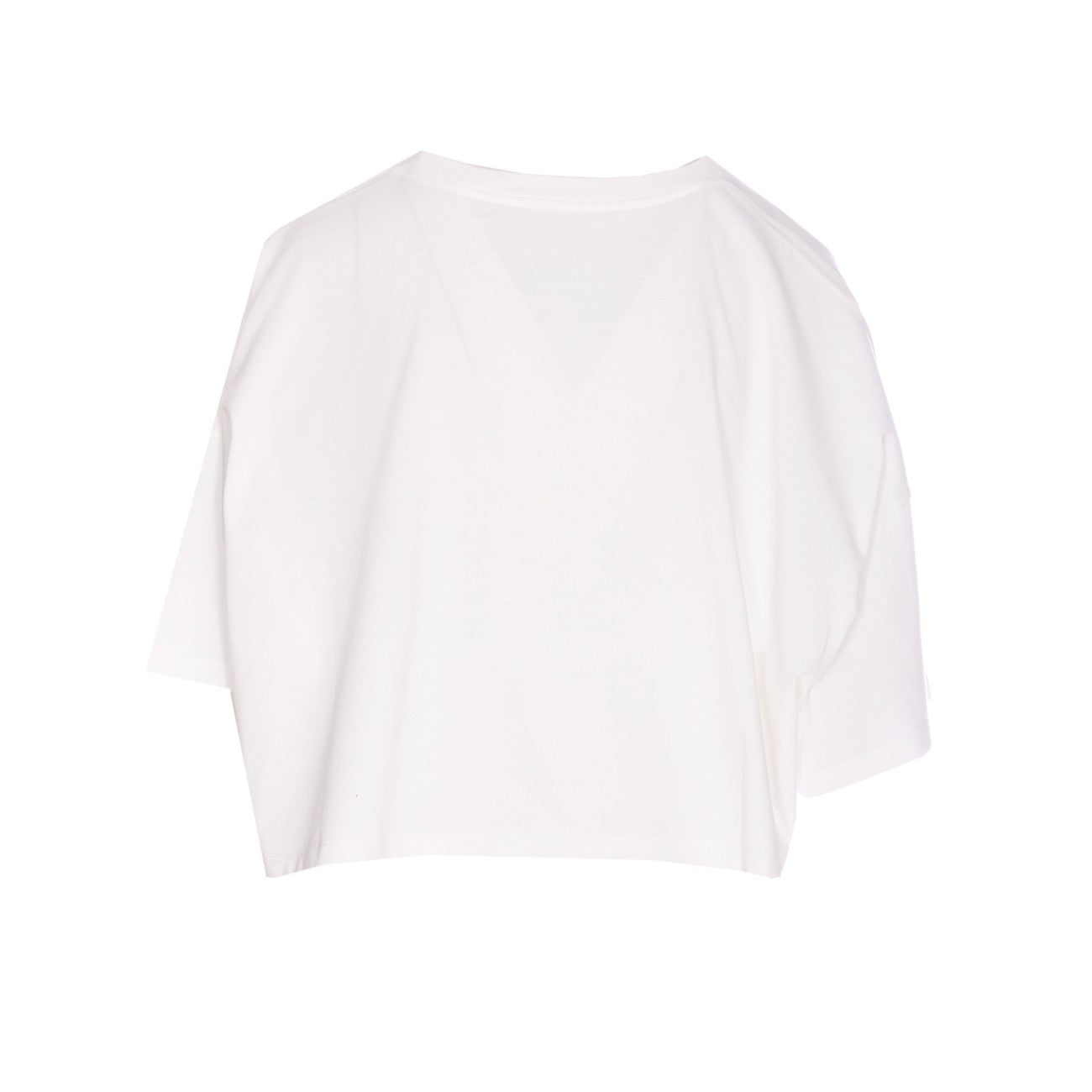 Chloe' Women Short Boxy T-Shirt With Logo In Cotton Jersey