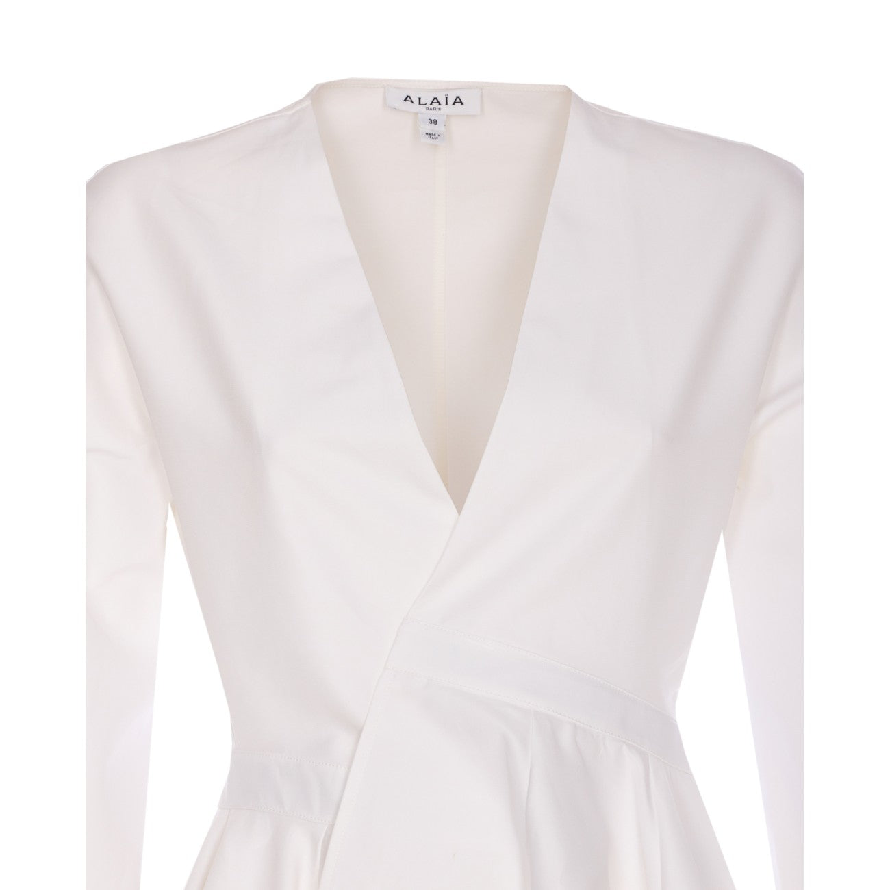 Alaia Women Short Cotton Poplin Dress