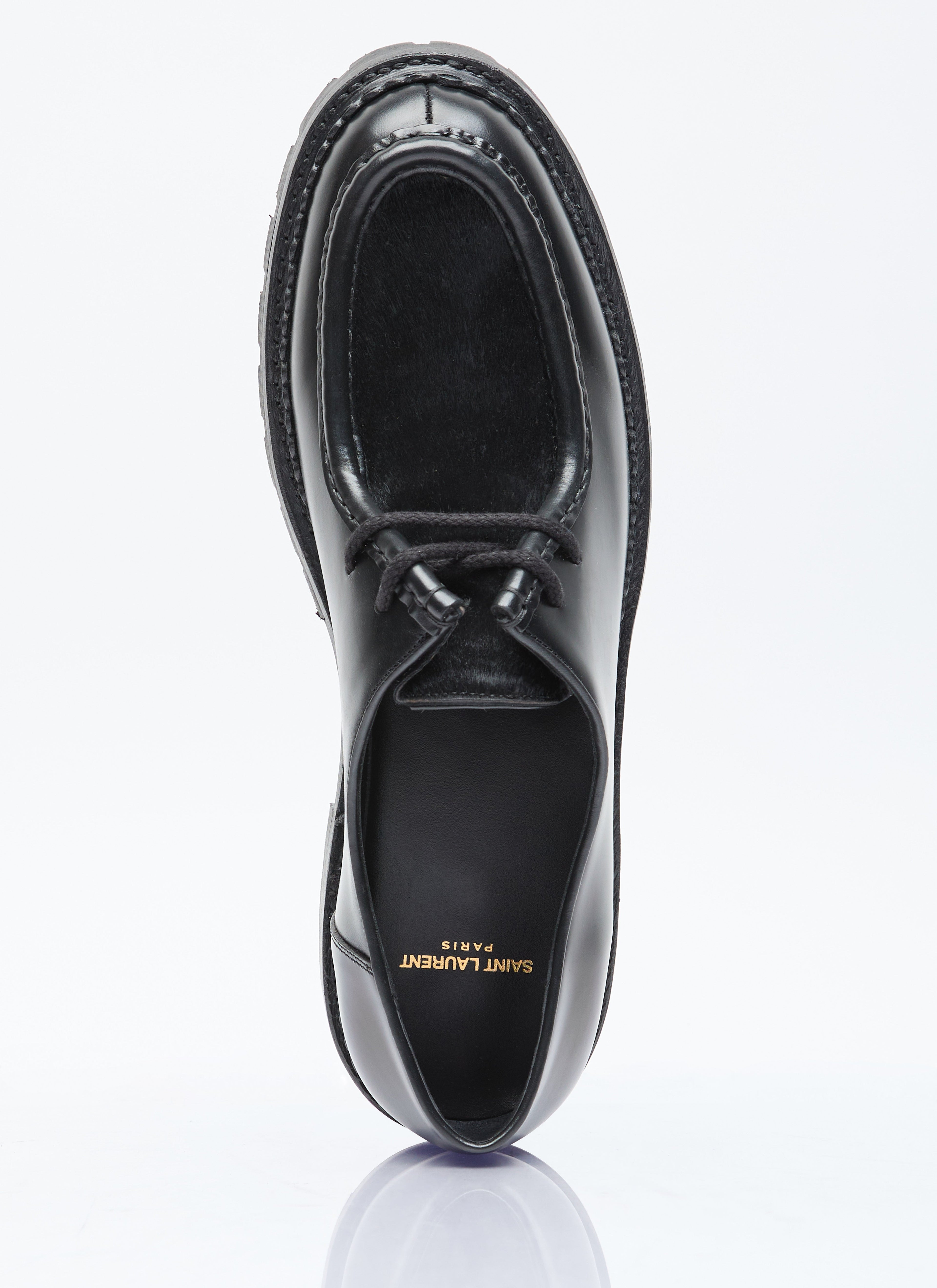 Saint Laurent Men Ponyhair Leather Loafers