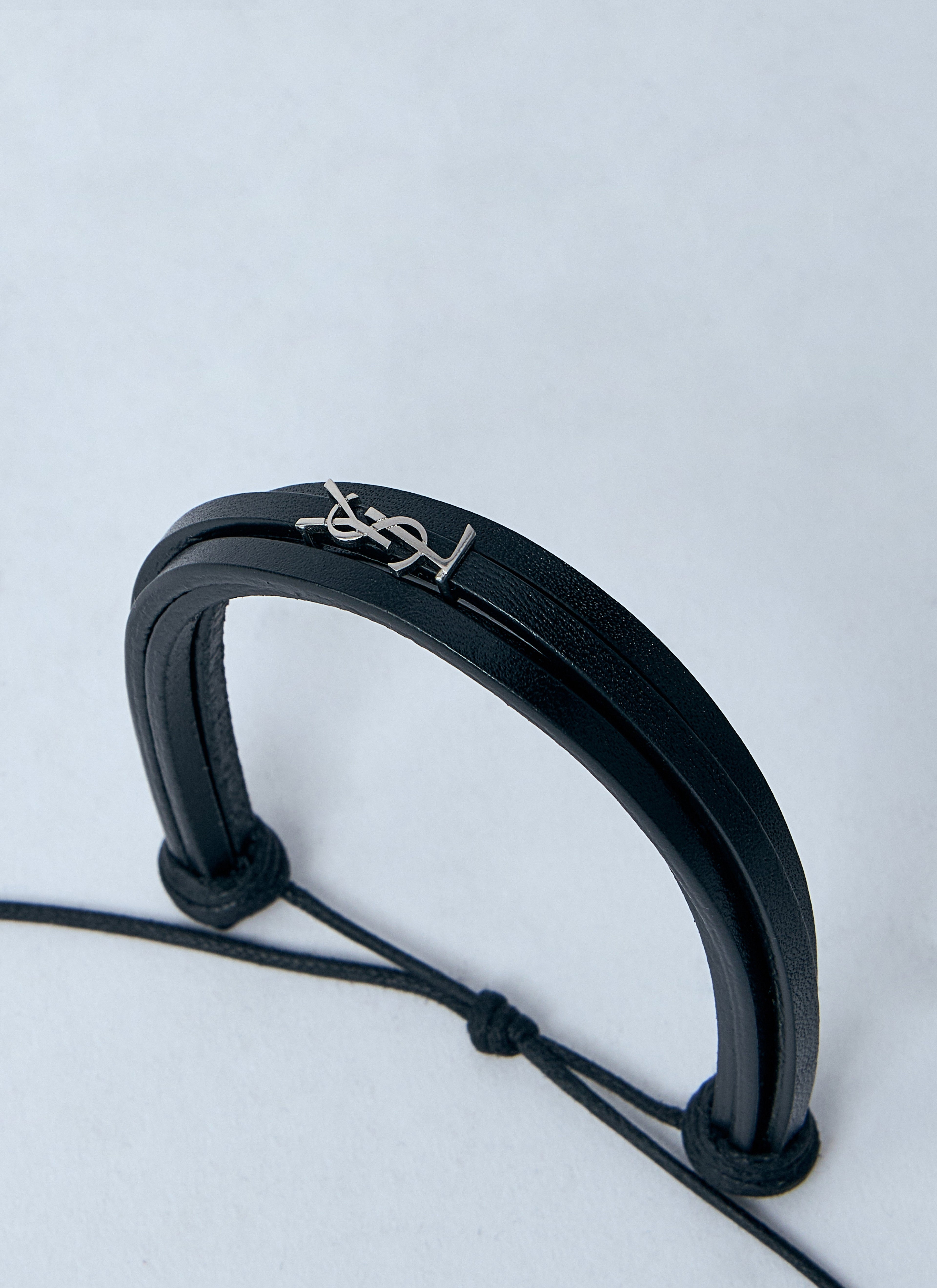 Saint Laurent Men Cassandre Multi-Strand Bracelet