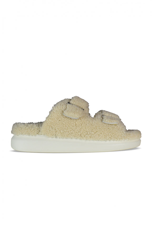 Alexander Mcqueen Men Shearling-Lined Slides