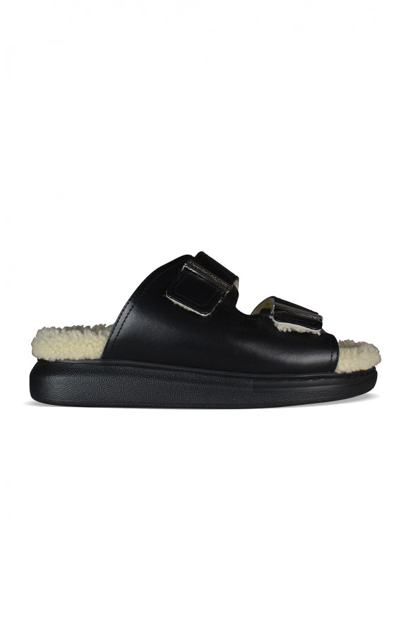 Alexander Mcqueen Women Shearling-Lined Slides