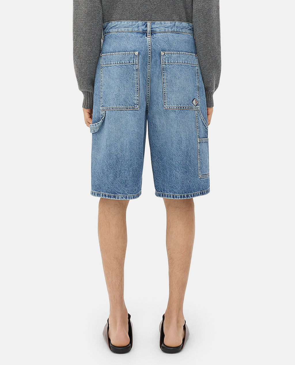 Bottega Veneta Men Bermuda Cargo Denim