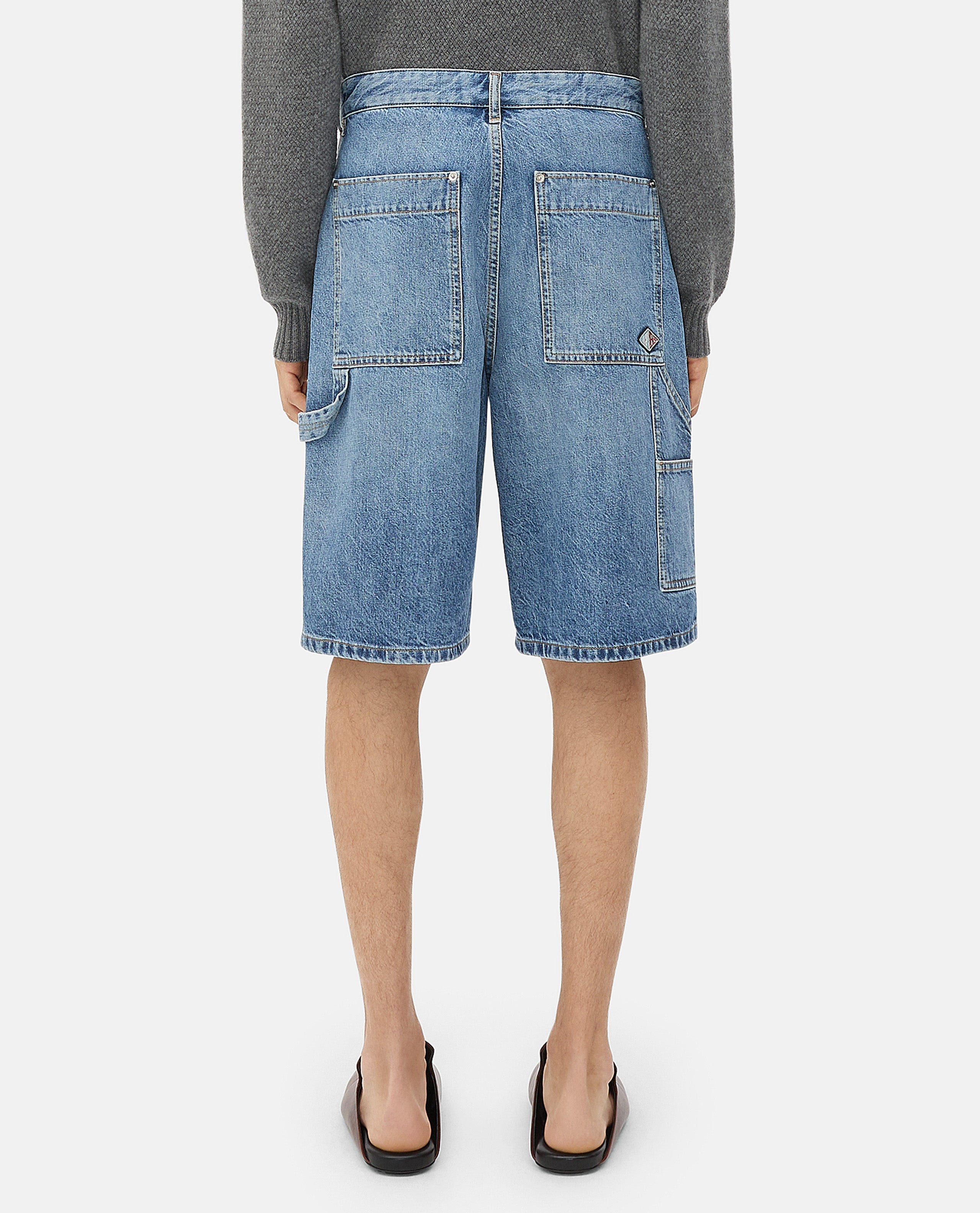 Bottega Veneta Men Bermuda Cargo Denim