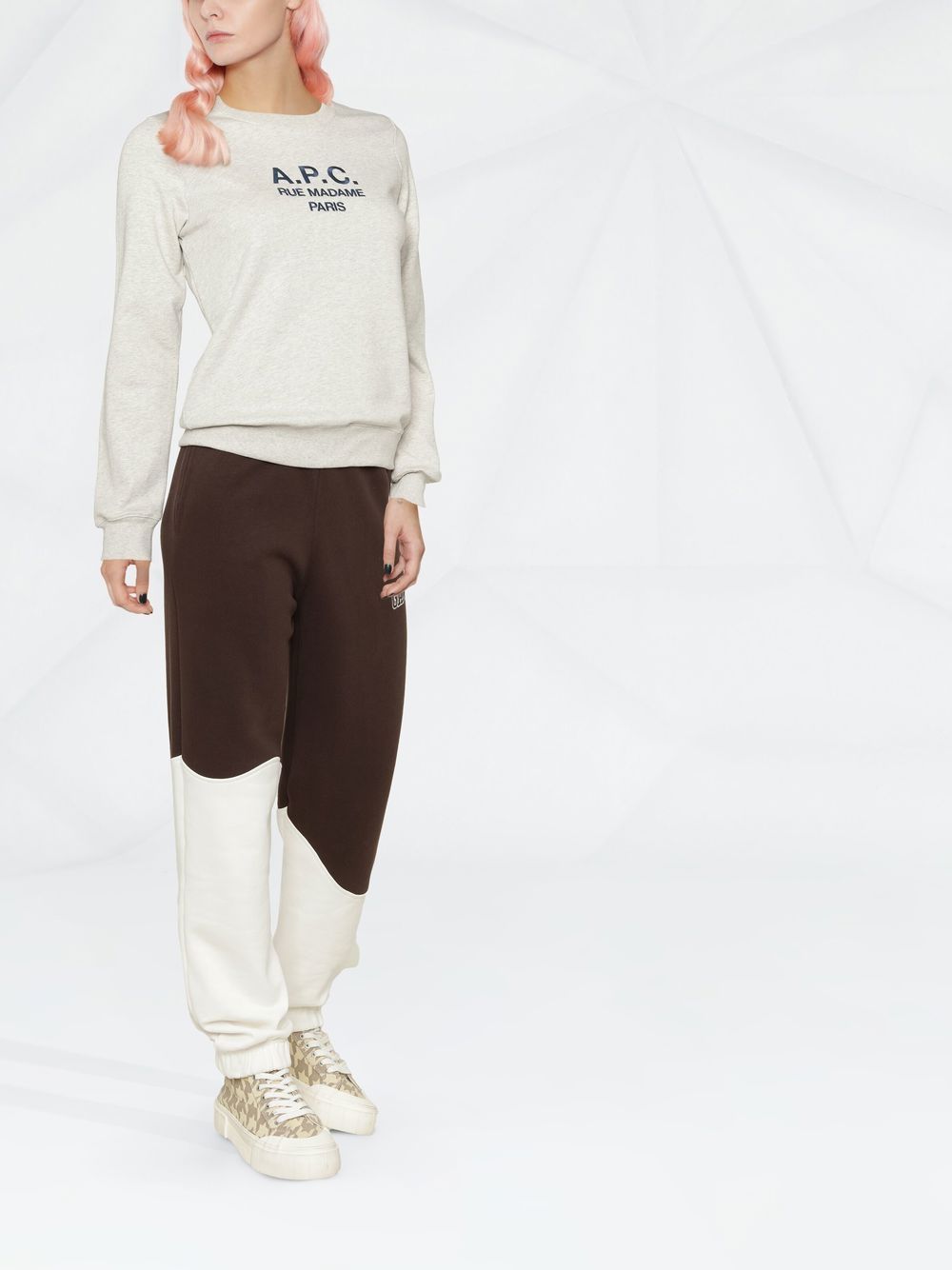 A.P.C. Women Tina Sweatshirt With Embroidered Logo