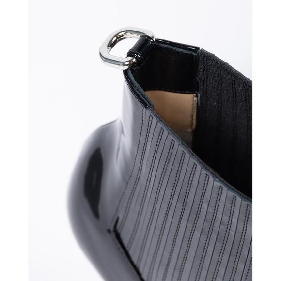 Christian Louboutin Women Black Patent Leather 100 Epic Boots/Booties