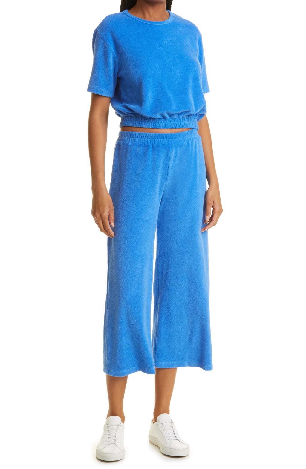 Monrow Women Terry Cloth Crop Top