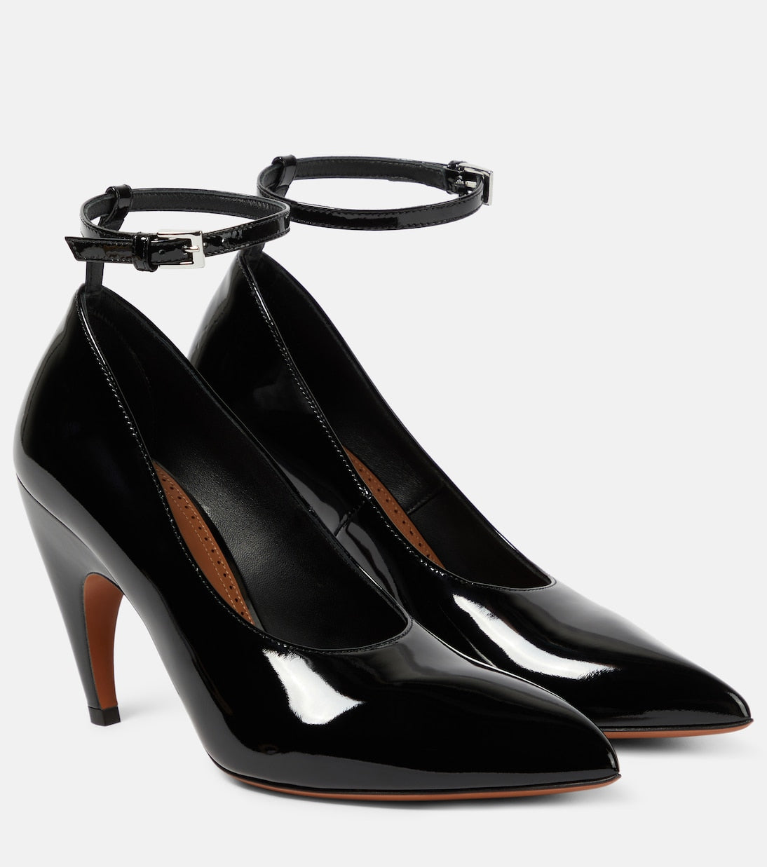 Alaia Women Shark Patent Leather Pumps