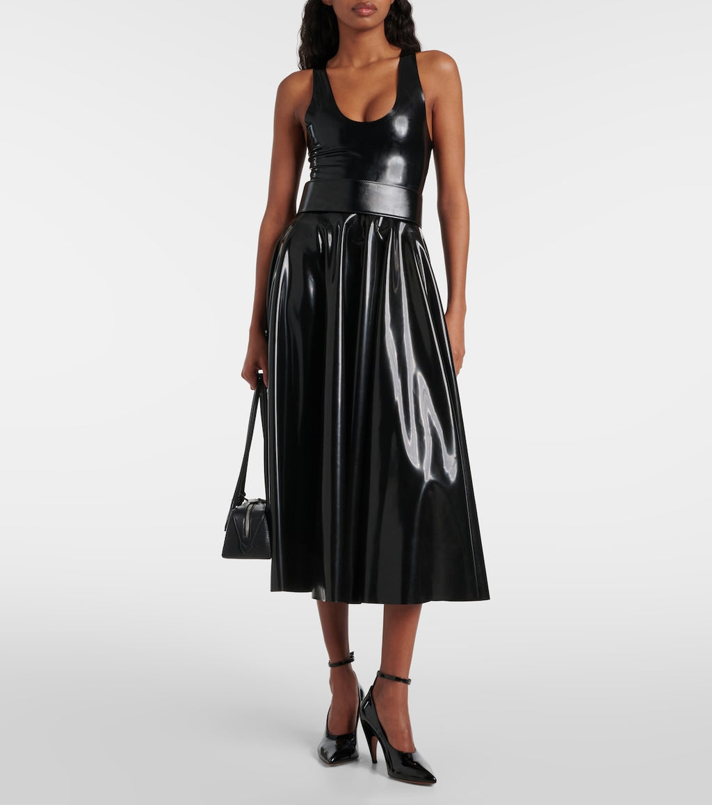 Alaia Women Shark Patent Leather Pumps