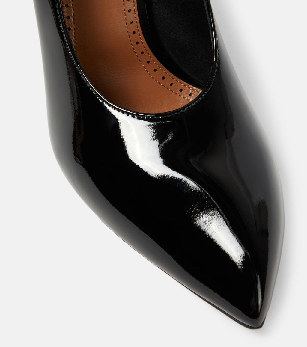 Alaia Women Shark Patent Leather Pumps