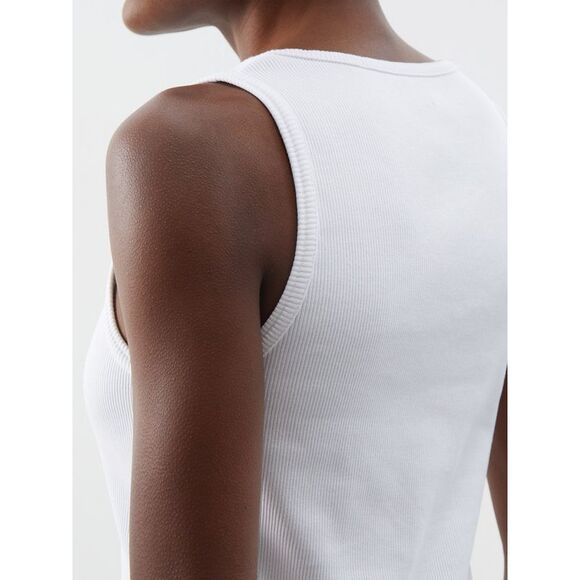 Bottega Veneta Women Scoop-Neck Ribbed Jersey Tank Top