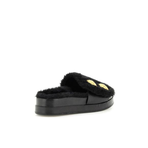 Balmain Women Faux Fur Tam Slides Balmain
