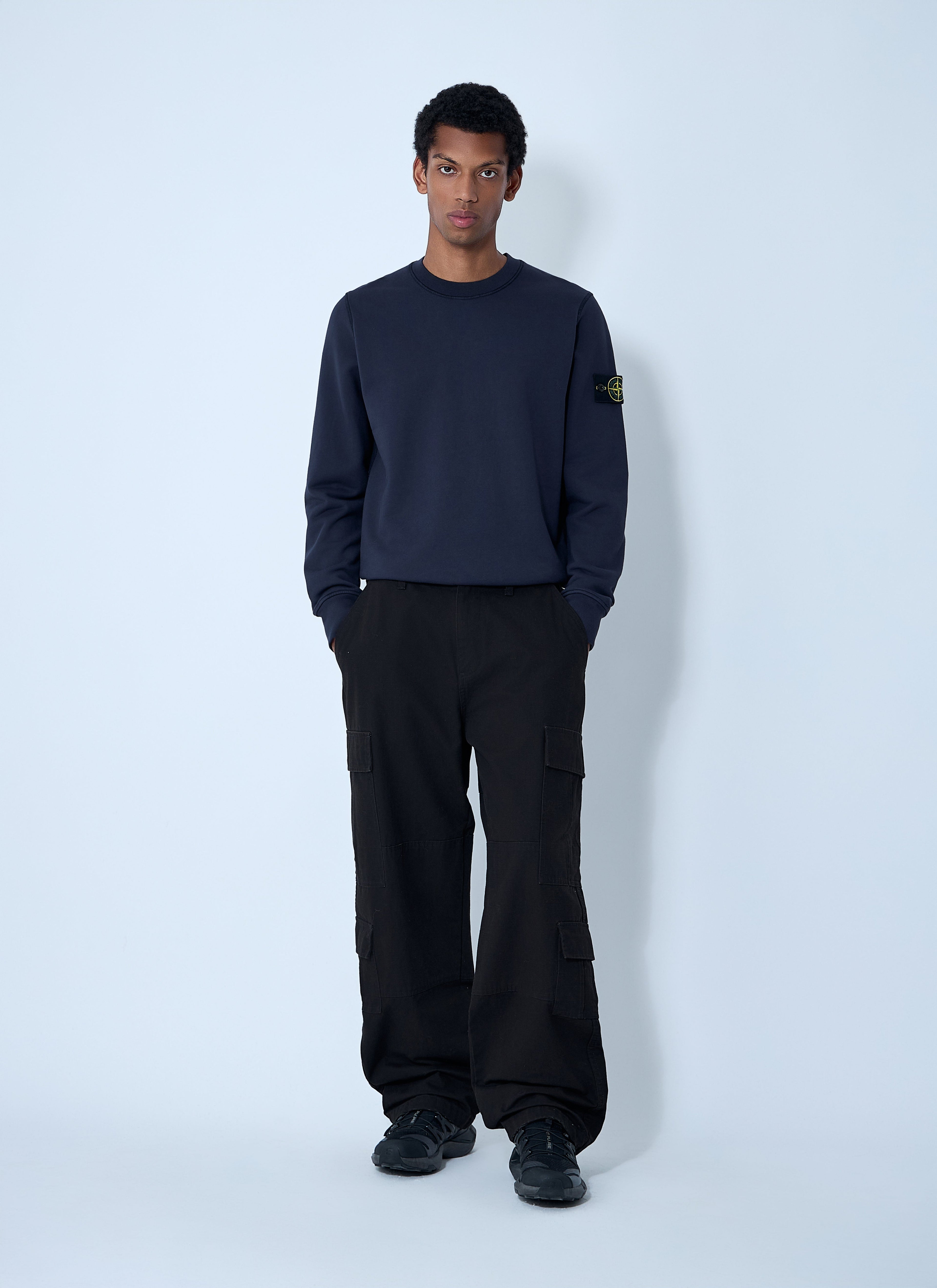 Stone Island Men Logo Patch Sweater