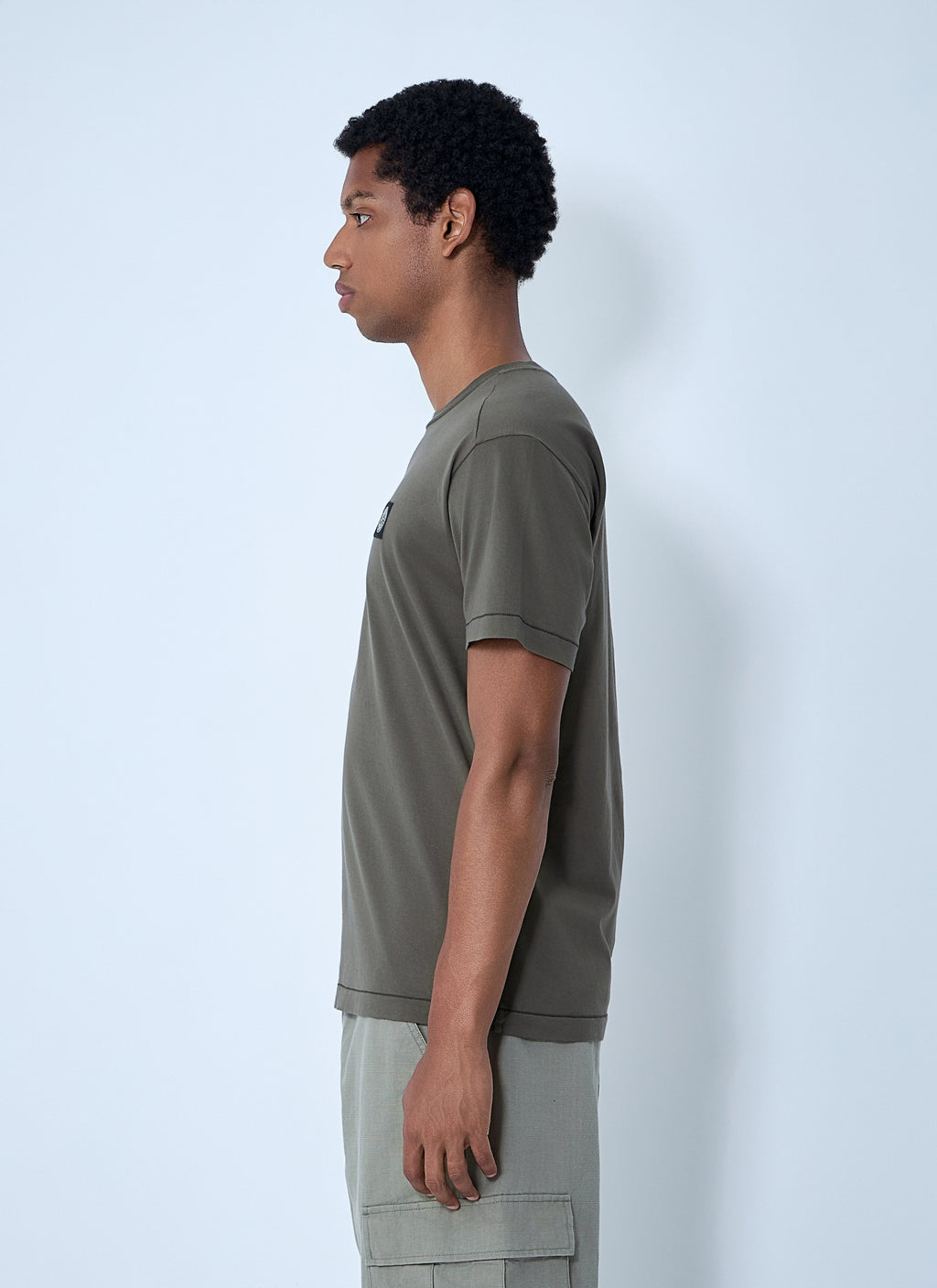 Stone Island Men Logo Motif T-Shirt