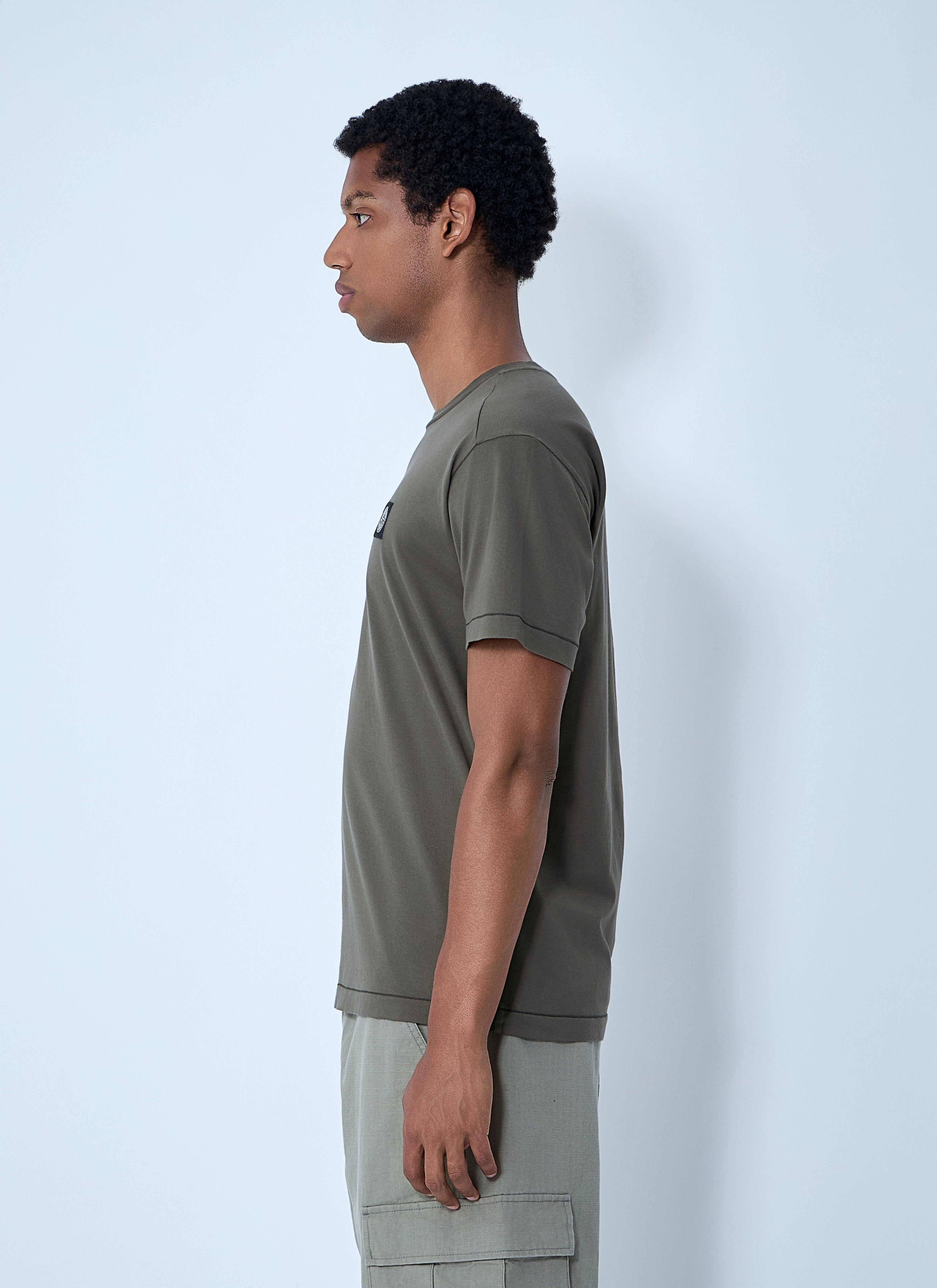 Stone Island Men Logo Motif T-Shirt