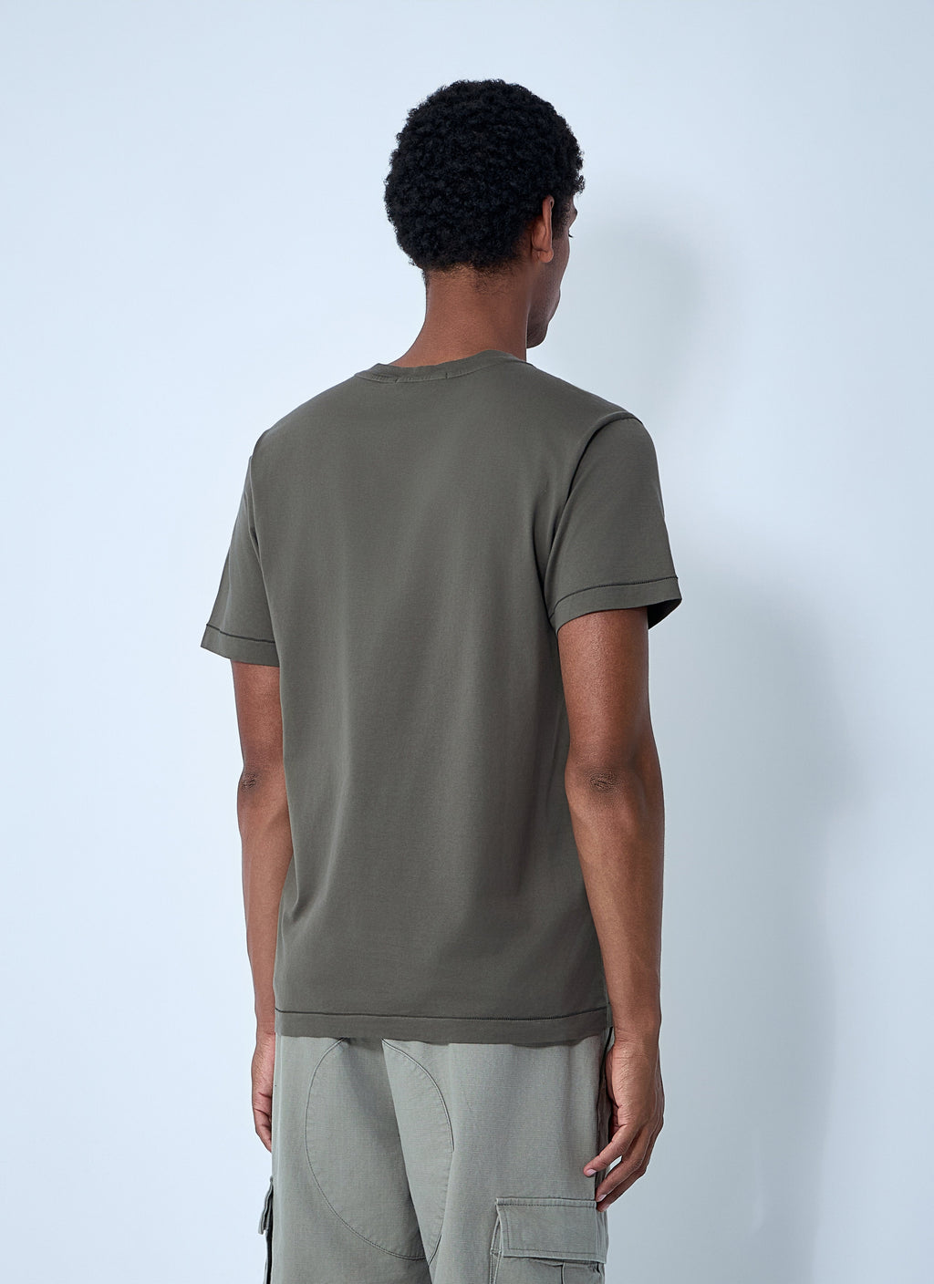 Stone Island Men Logo Motif T-Shirt