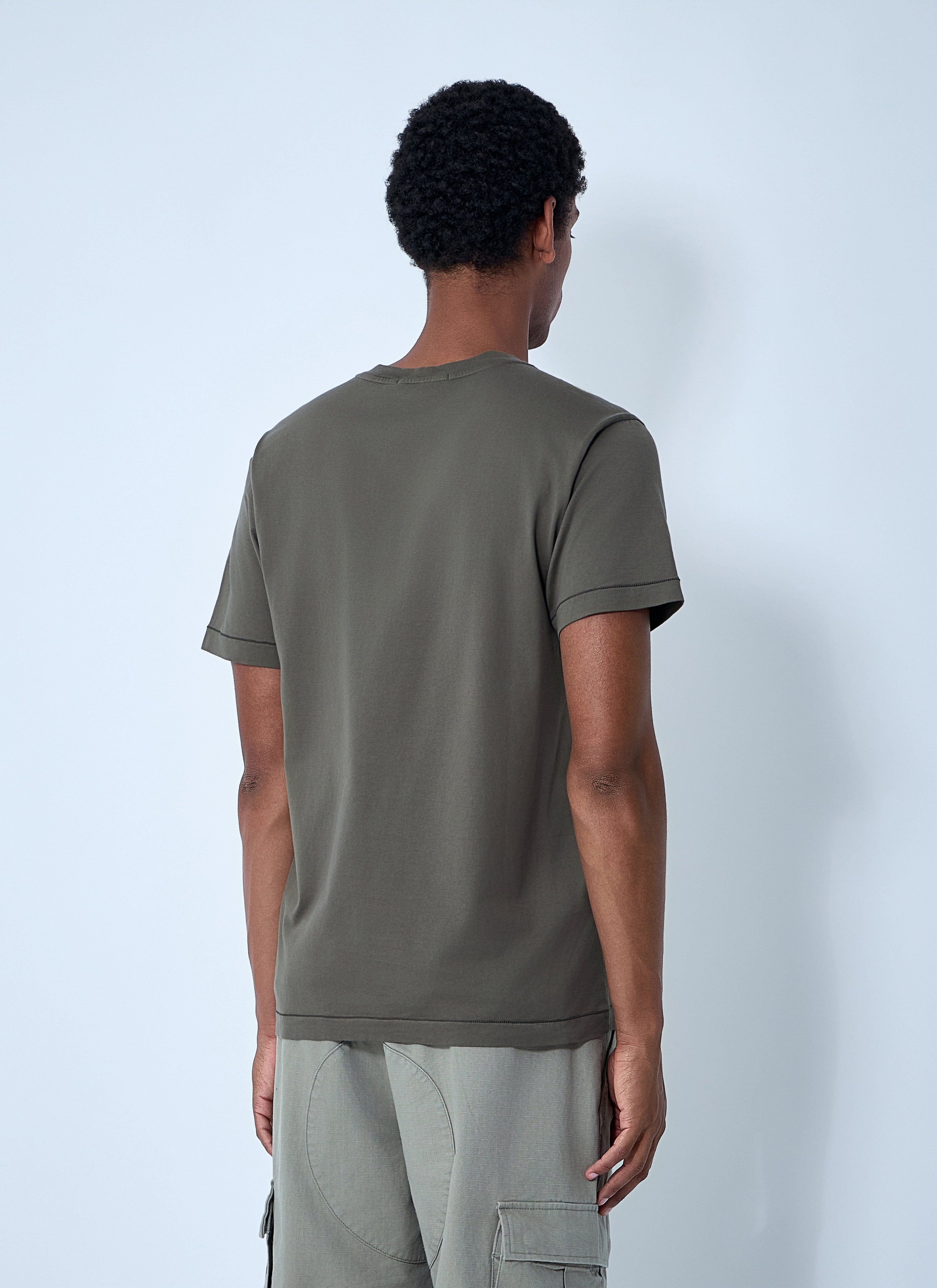 Stone Island Men Logo Motif T-Shirt