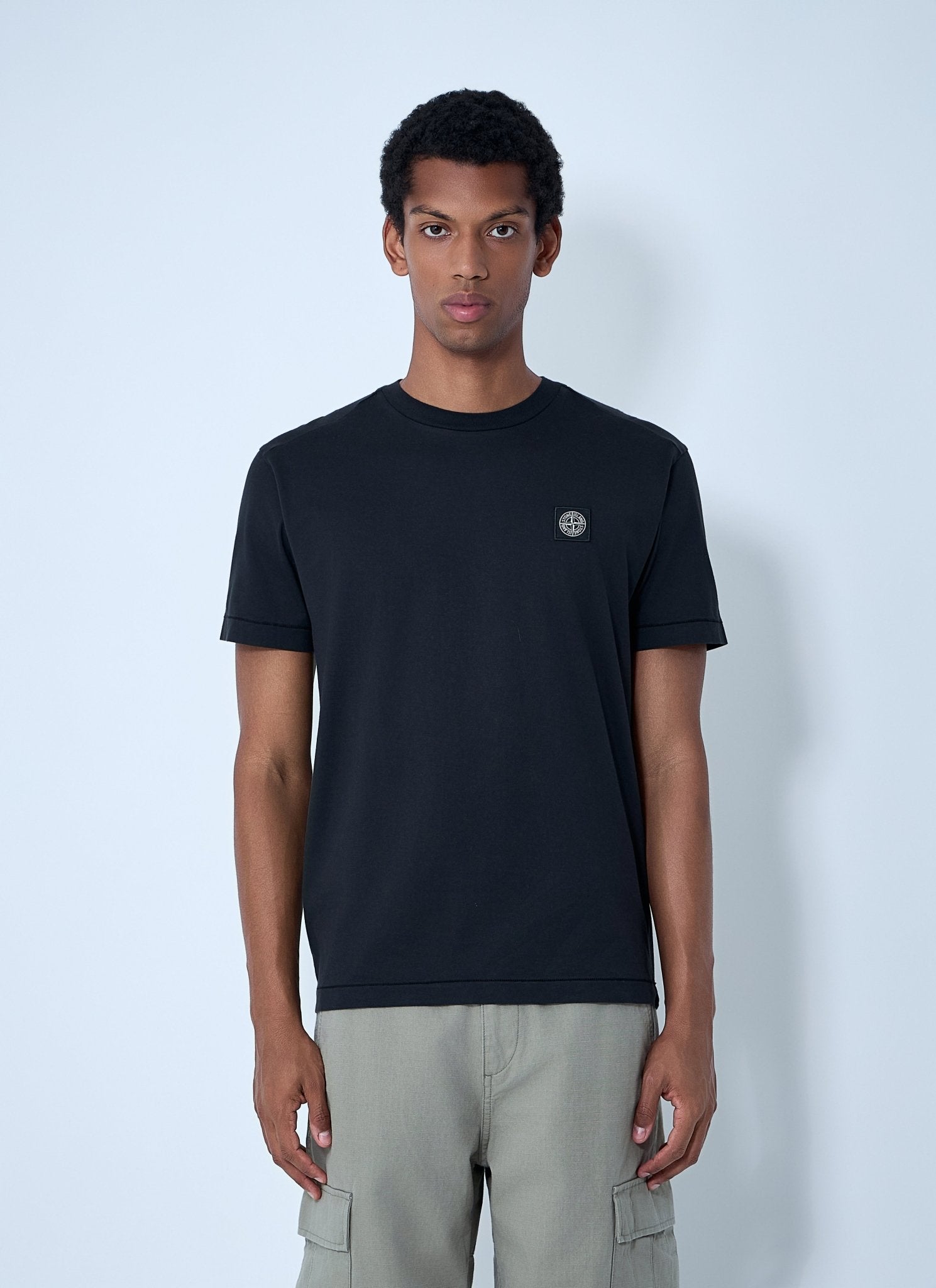 Stone Island Men Logo Motif T-Shirt - EZE Fashion®