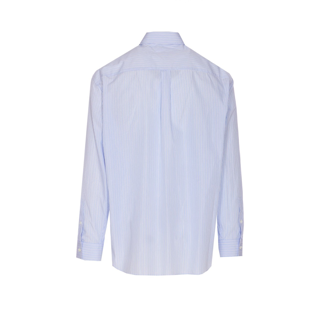 Bottega Veneta Men Stripe Cotton Poplin Shirt