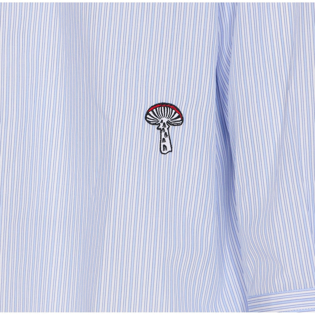 Bottega Veneta Men Stripe Cotton Poplin Shirt