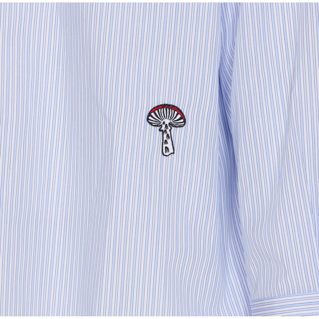 Bottega Veneta Men Stripe Cotton Poplin Shirt