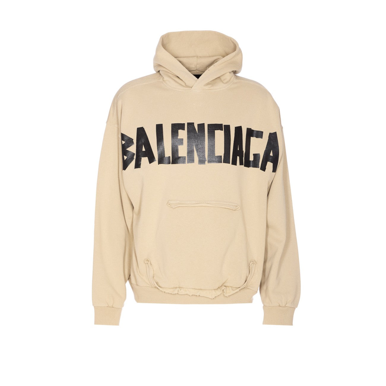 Balenciaga Men Tape Type Ripped Pocket Hoodie