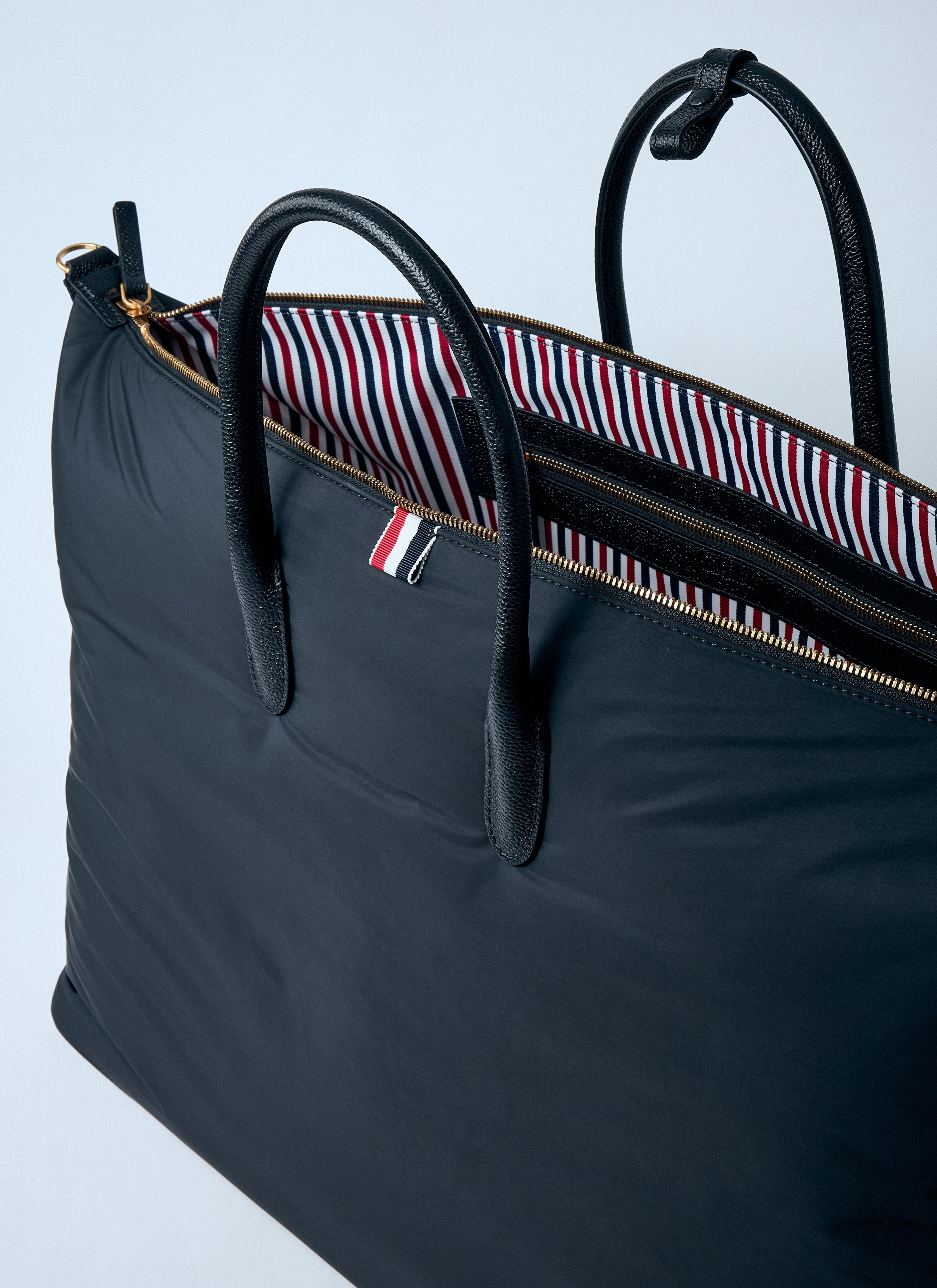 Thom Browne Men Poly Twill Duffle Bag