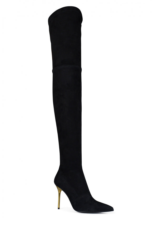 Balmain Women Raven Thigh High