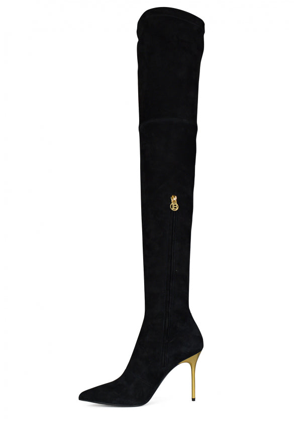 Balmain Women Raven Thigh High