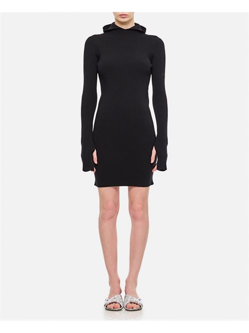Fendi Women Wool Silk Ribs Mini Dress