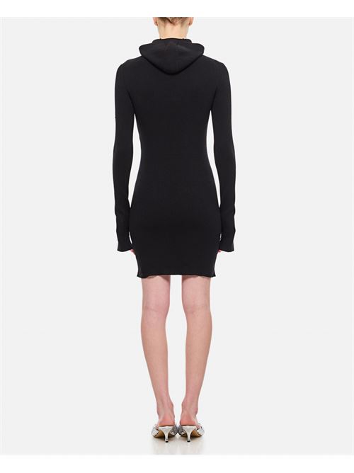 Fendi Women Wool Silk Ribs Mini Dress
