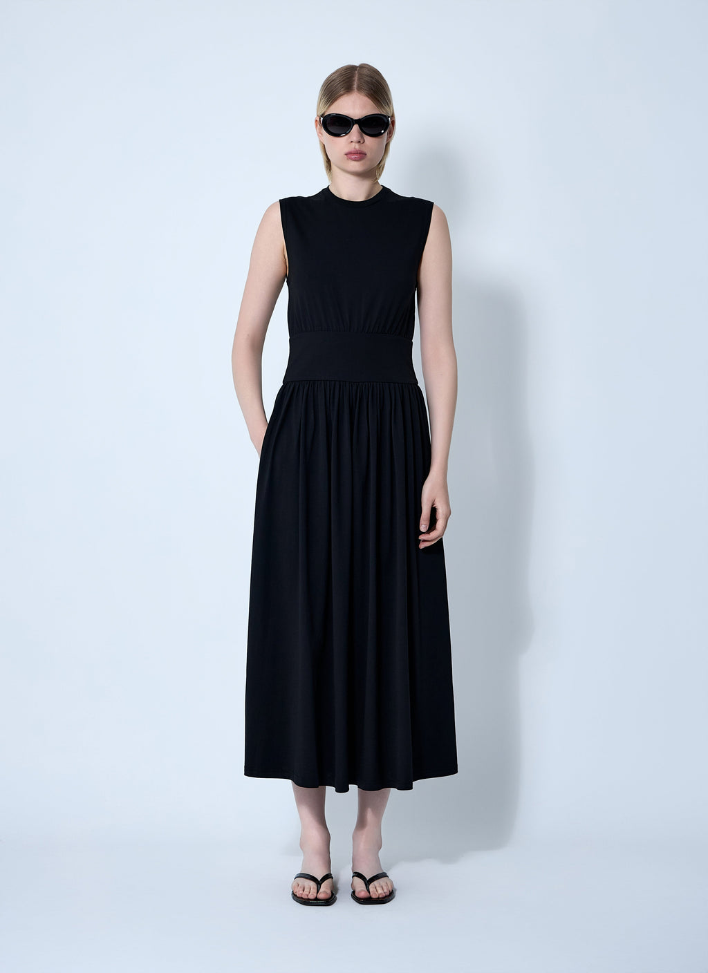 Toteme Women Sleeveless Cotton Tee Dress