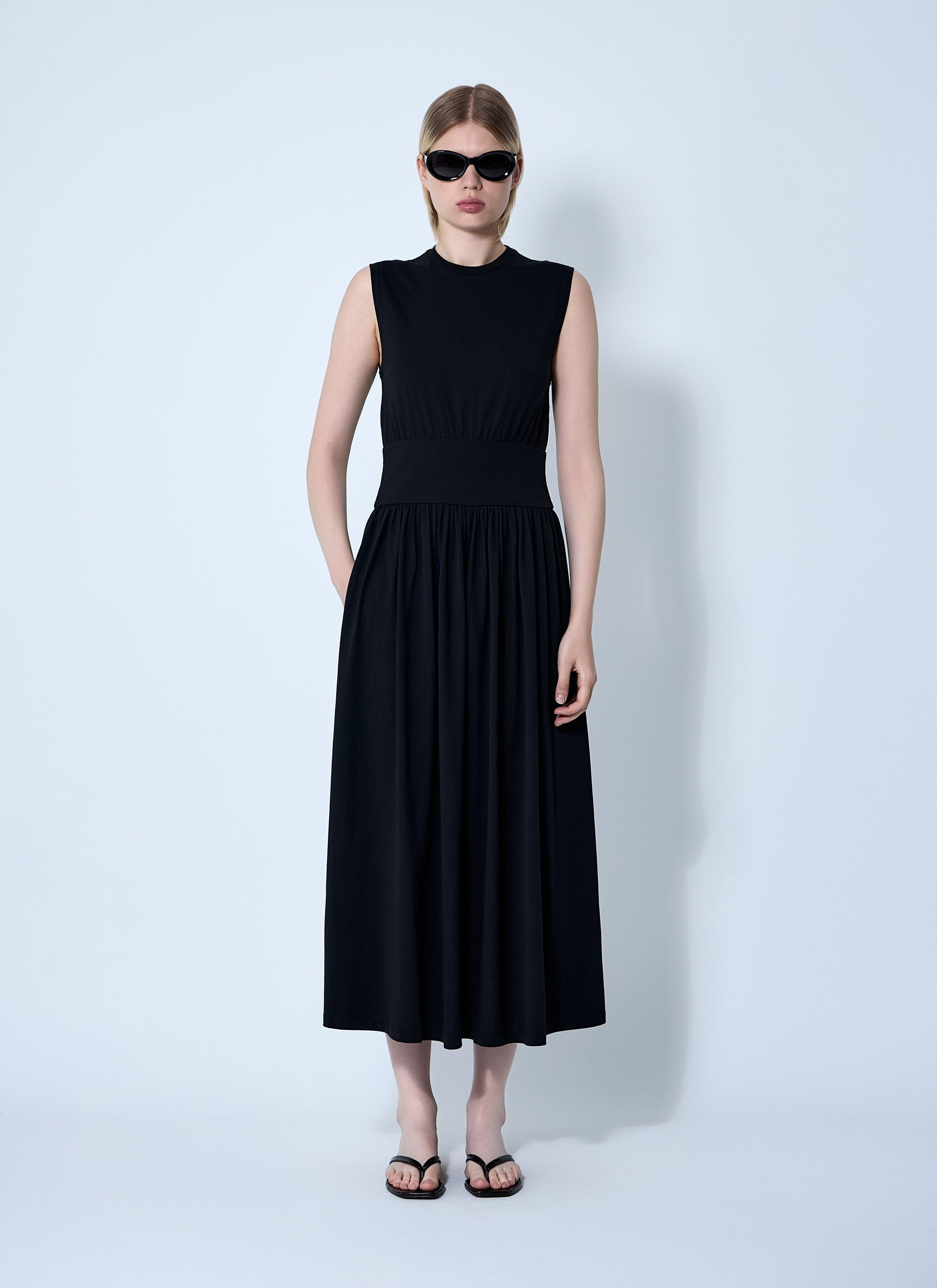 Toteme Women Sleeveless Cotton Tee Dress