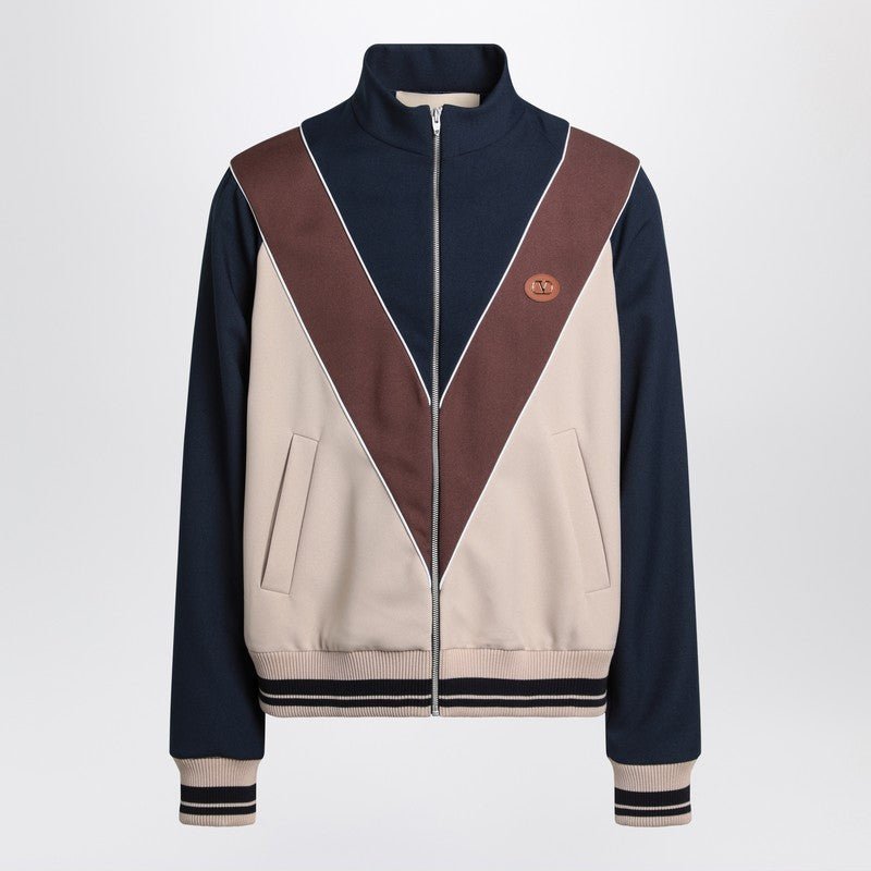 Valentino Zip - Up Sweatshirt With Vlogo Patch Men - EZE Fashion®