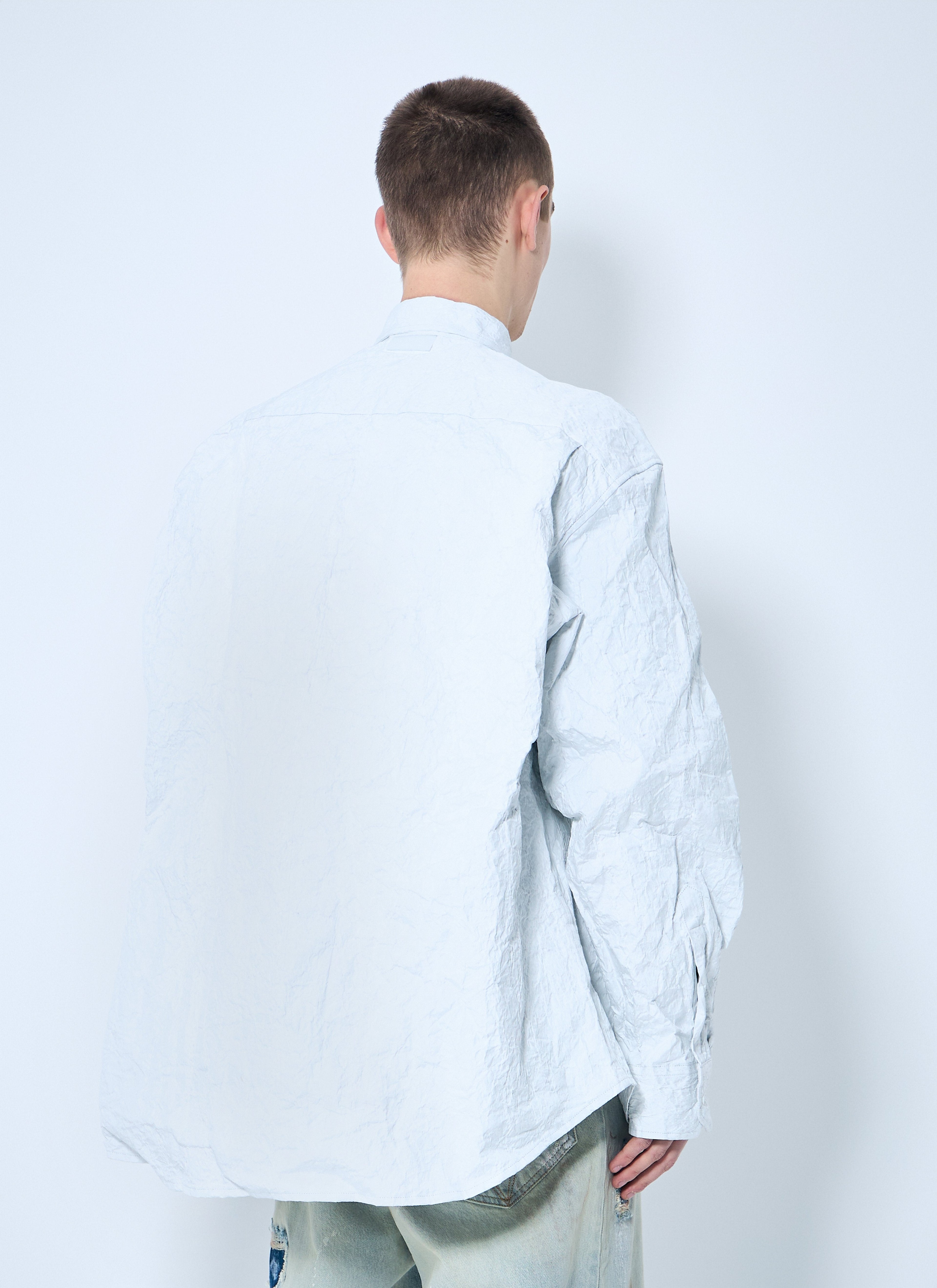 Vetements Men Metalized Wrinkled Shirt