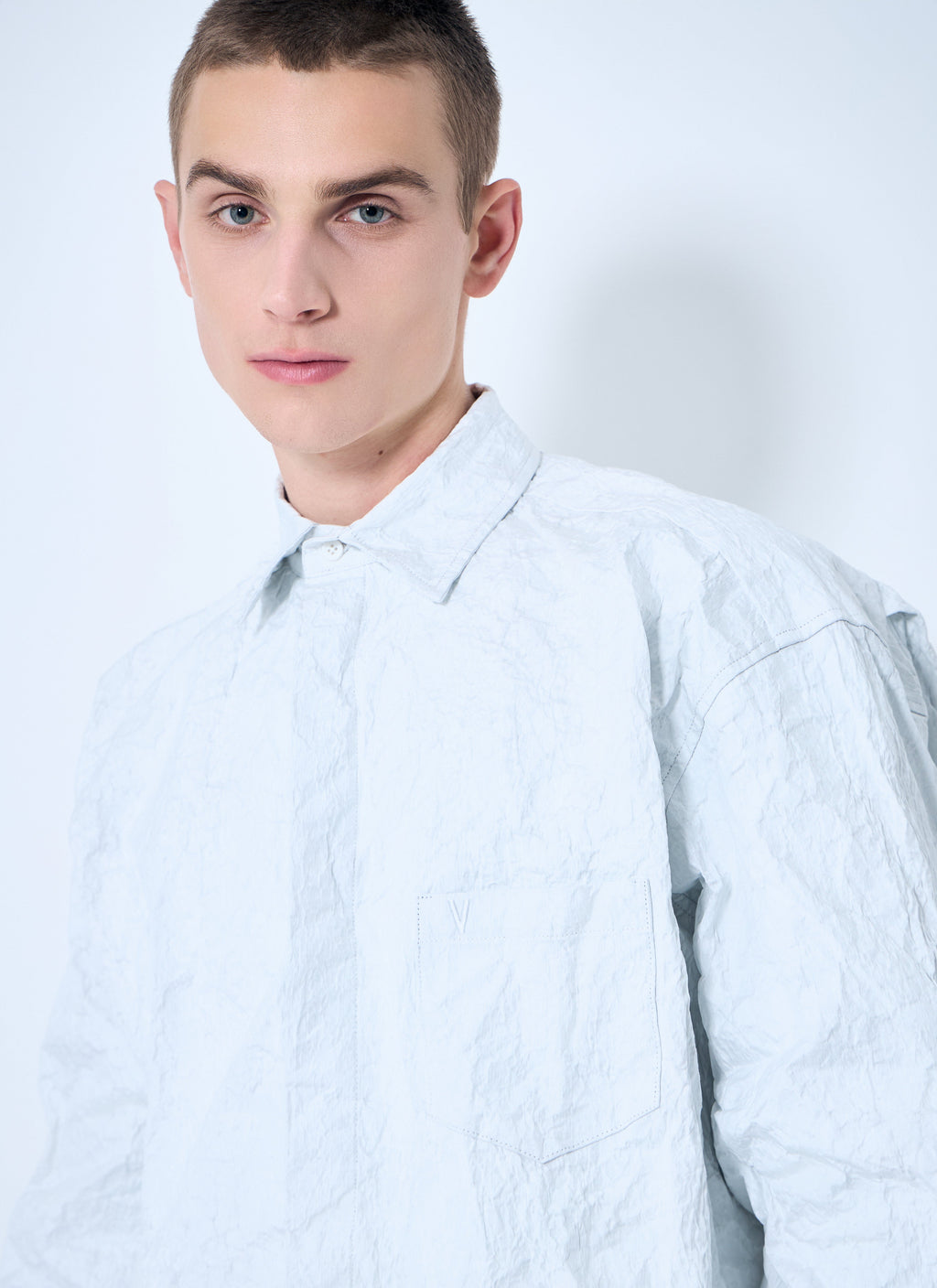 Vetements Men Metalized Wrinkled Shirt