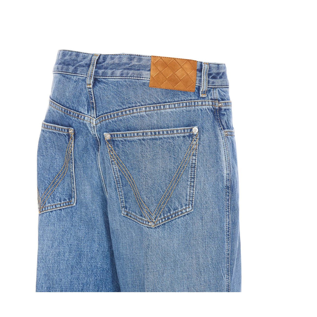 Bottega Veneta Women Vintage Indigo Turned Up Jeans