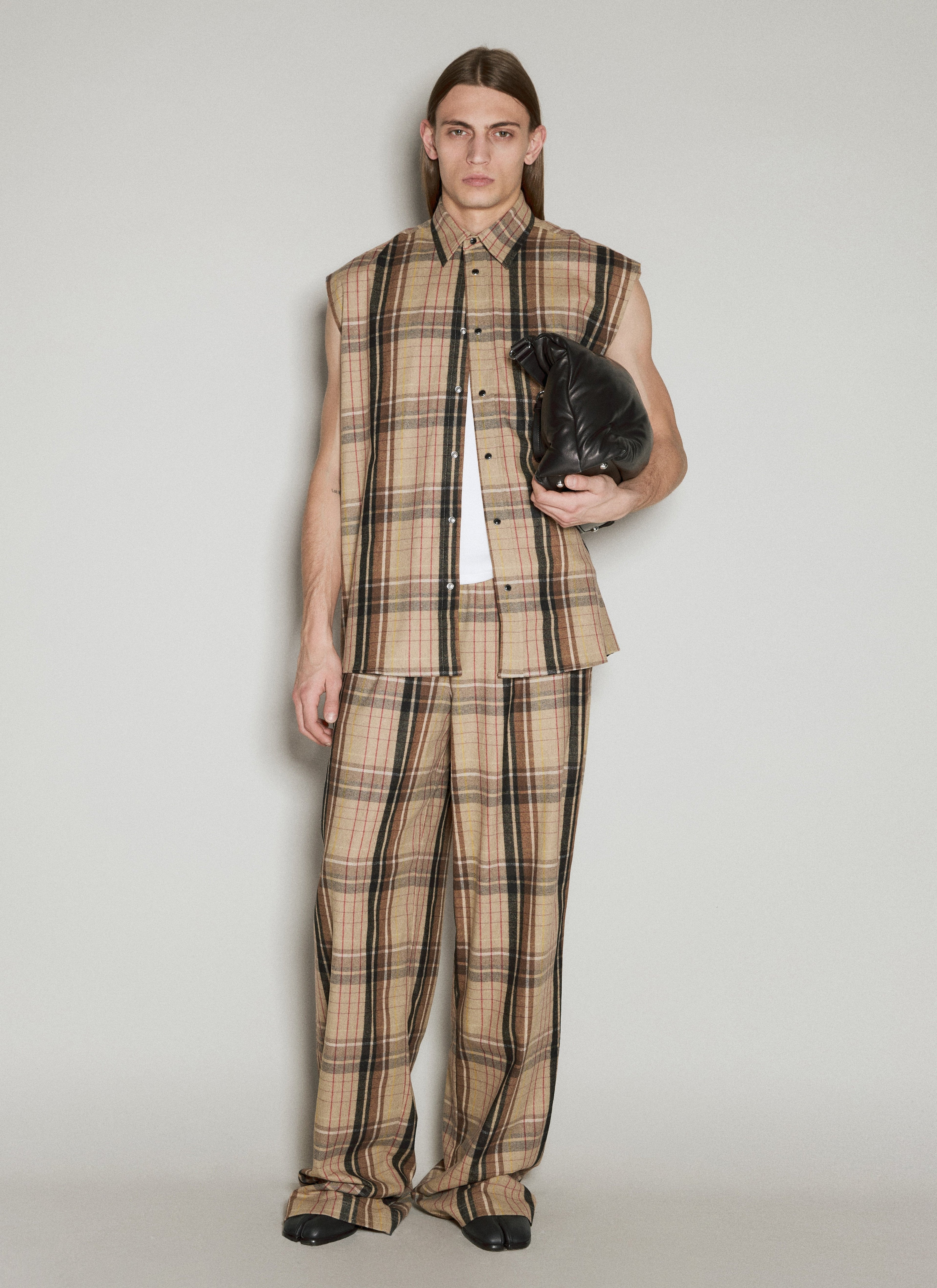 Vtmnts Men Car Flannel Pants