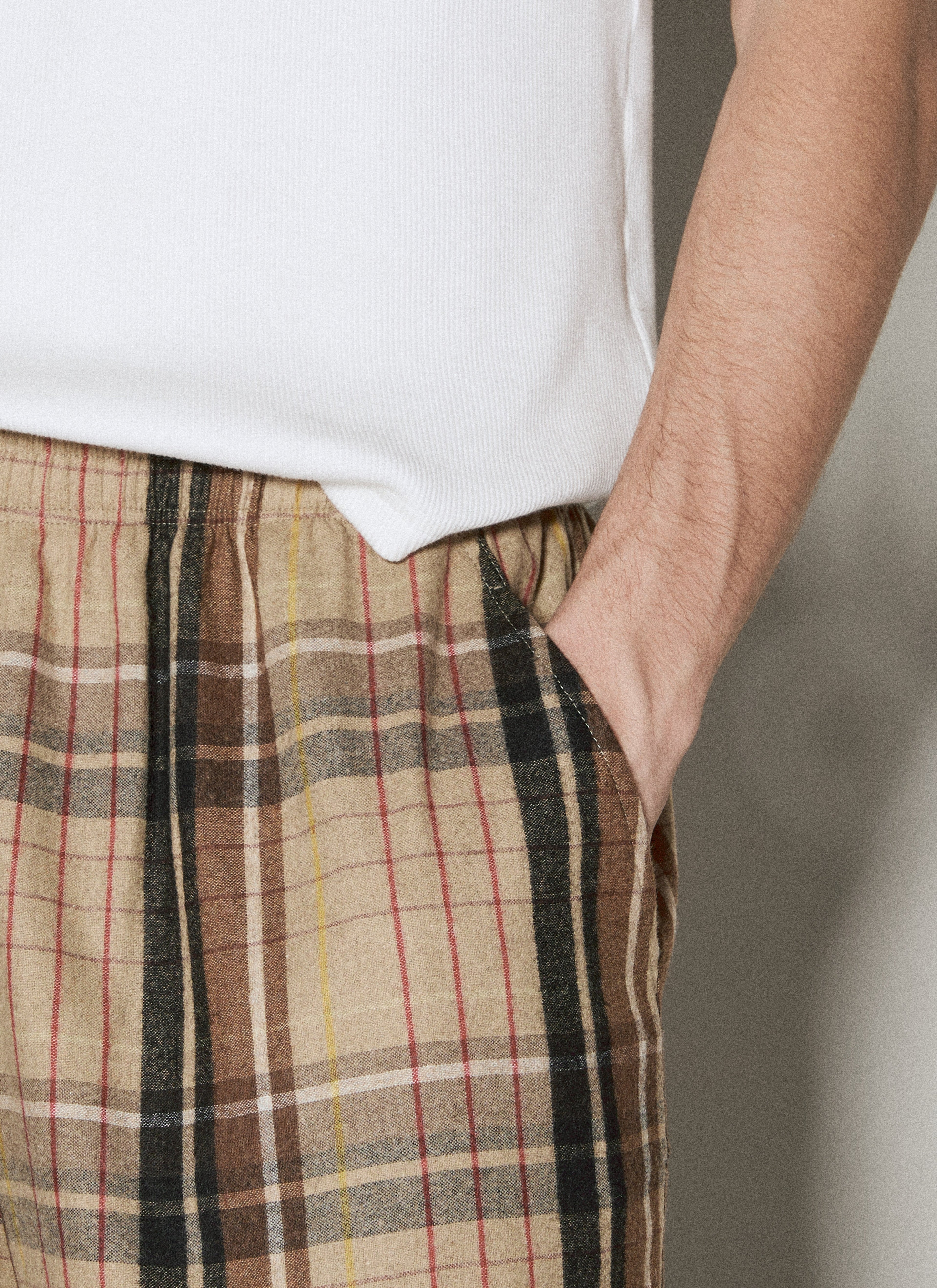 Vtmnts Men Car Flannel Pants