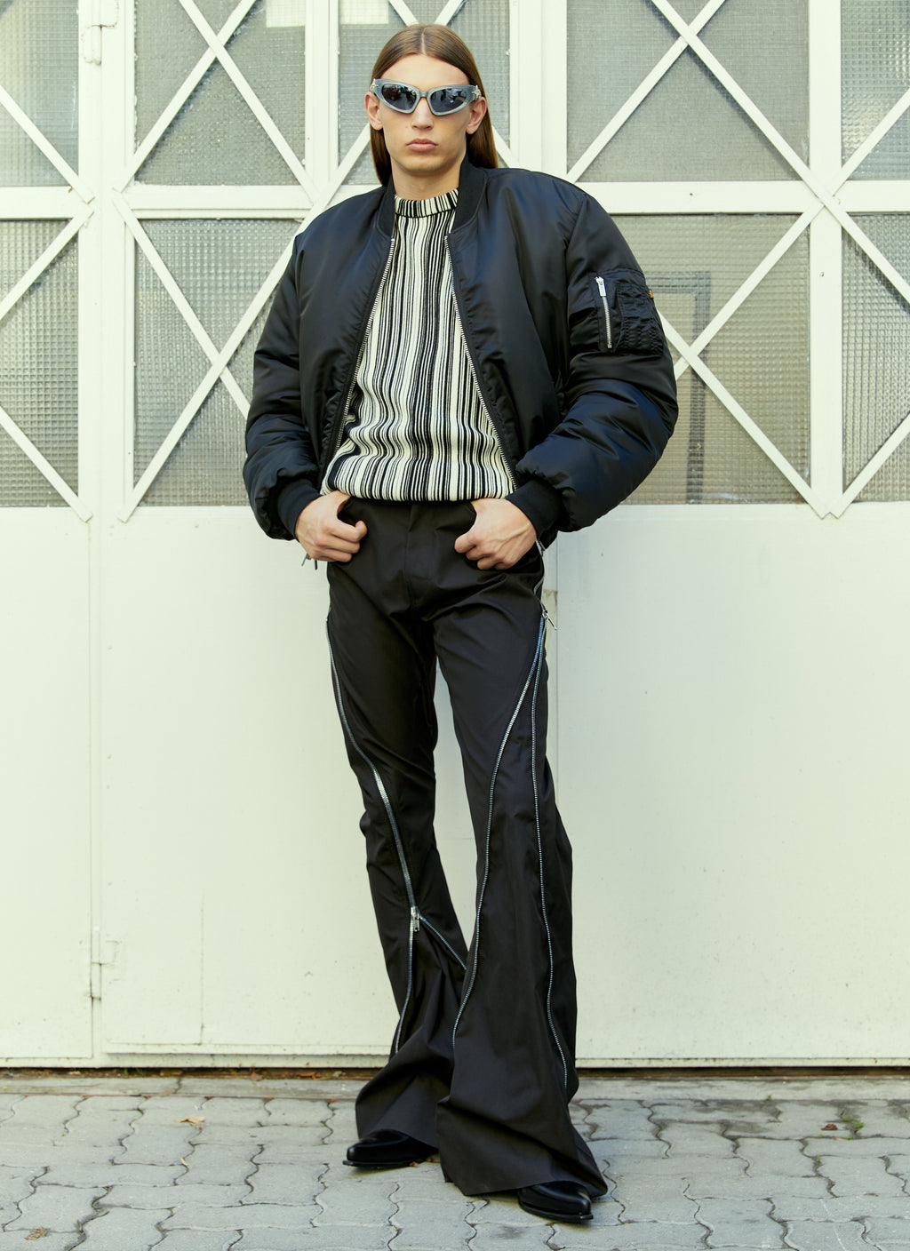 Vtmnts Men Glitched Knitted Sweater